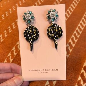 NWT Mignonne Gavigan Anthropologie Stingray Embroidered Bead Earrings $175